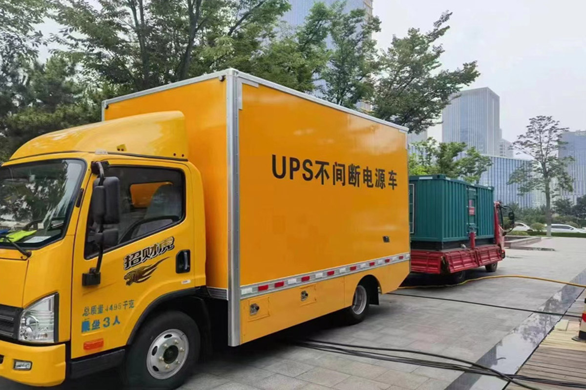 合江发电机租赁施工现场