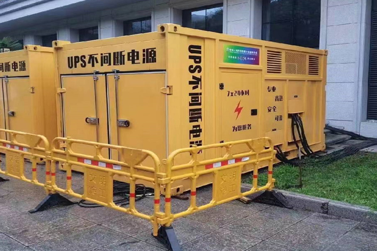 合江发电机租赁施工现场